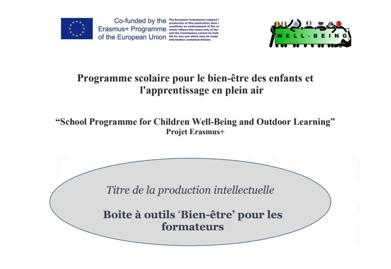 Publication of the French version: “Toolbox ‘Well-being’ for trainers”
